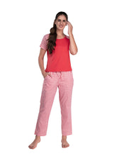 100% Cotton Pyjama Set with Reglan  Checks Printed Super Soft Top or Tshirts